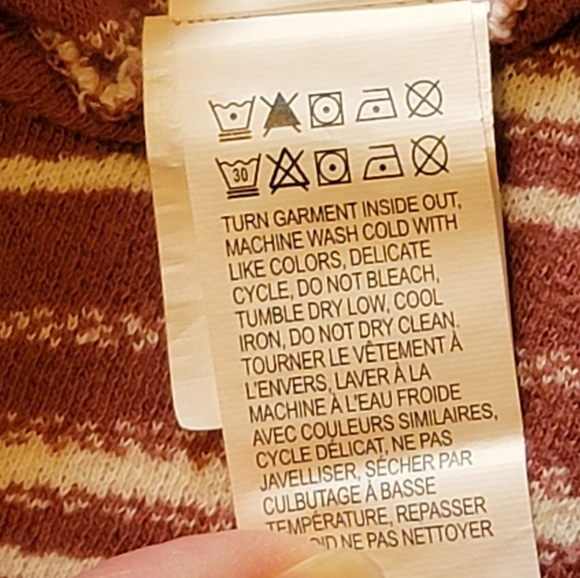 LUCKY BRAND oversized maroon square neck wide strap striped tank - Picture 4 of 10